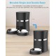 WellToBe Smart Automatic Cat & Dog Feeder WiFi Automatic Feeder for 2 Cats, Pet Feeder with Timer, Sound Recording Function, App Control, Portion, for 6 Meals a Day (Black) WellToBe Smart Automatic Cat & Dog Feeder WiFi Automatic Feeder for 2 Cats, Pet Feeder with Timer, Sound Recording Function, App Control, Portion, for 6 Meals a Day (Black)
