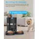 WellToBe Smart Automatic Cat & Dog Feeder WiFi Automatic Feeder for 2 Cats, Pet Feeder with Timer, Sound Recording Function, App Control, Portion, for 6 Meals a Day (Black) WellToBe Smart Automatic Cat & Dog Feeder WiFi Automatic Feeder for 2 Cats, Pet Feeder with Timer, Sound Recording Function, App Control, Portion, for 6 Meals a Day (Black)