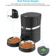 WellToBe Smart Automatic Cat & Dog Feeder WiFi Automatic Feeder for 2 Cats, Pet Feeder with Timer, Sound Recording Function, App Control, Portion, for 6 Meals a Day (Black) WellToBe Smart Automatic Cat & Dog Feeder WiFi Automatic Feeder for 2 Cats, Pet Feeder with Timer, Sound Recording Function, App Control, Portion, for 6 Meals a Day (Black)