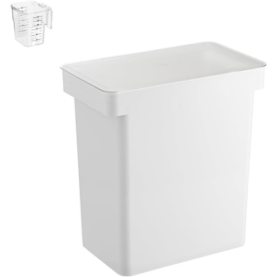 YAMAZAKI 5617 TOWER Pet Food Container (12 kg), White, Polypropylene/ABS Resin/POM Resin/Silicone, Minimalist, 41 x 24 x 42.5 cm YAMAZAKI 5617 TOWER Pet Food Container (12 kg), White, Polypropylene/ABS Resin/POM Resin/Silicone, Minimalist, 41 x 24 x 42.5 cm