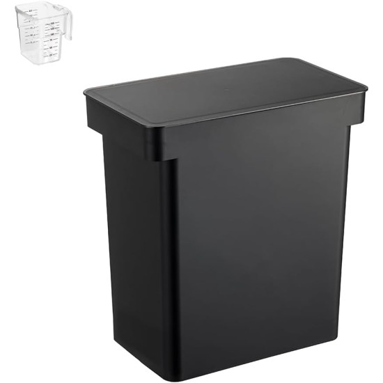 YAMAZAKI 5618 TOWER Pet Food Container (12 kg), Black, Polypropylene/ABS Resin/POM Resin/Silicone, Minimalist 41 x 24 x 42.5 cm YAMAZAKI 5618 TOWER Pet Food Container (12 kg), Black, Polypropylene/ABS Resin/POM Resin/Silicone, Minimalist 41 x 24 x 42.5 cm