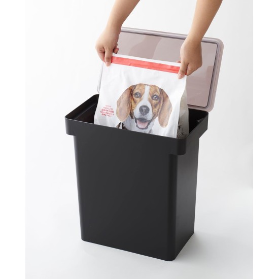 YAMAZAKI 5618 TOWER Pet Food Container (12 kg), Black, Polypropylene/ABS Resin/POM Resin/Silicone, Minimalist 41 x 24 x 42.5 cm YAMAZAKI 5618 TOWER Pet Food Container (12 kg), Black, Polypropylene/ABS Resin/POM Resin/Silicone, Minimalist 41 x 24 x 42.5 cm