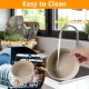 YAYODS Cat Feeding Bowl 850 ml - Dog Bowl Height with Bamboo Base - Ceramic Bowl Dog Bowl - Dishwasher Safe for Cats and Dogs (Grey) YAYODS Cat Feeding Bowl 850 ml - Dog Bowl Height with Bamboo Base - Ceramic Bowl Dog Bowl - Dishwasher Safe for Cats and Dogs (Grey)