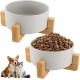 YAYODS Set of 2 850 ml Ceramic Dog Bowls - Raised Dog Bowl - Cat Bowl Set - Dog Bowls - Dog Bowl - Dog Bowl - Dog Bowl - Dog Bowl with Dog Bowl Stand for Cats and Dogs YAYODS Set of 2 850 ml Ceramic Dog Bowls - Raised Dog Bowl - Cat Bowl Set - Dog Bowls - Dog Bowl - Dog Bowl - Dog Bowl - Dog Bowl with Dog Bowl Stand for Cats and Dogs