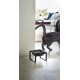 Yamazaki 5817 TOWER Single Bowl with Stand, Black, Steel/Ceramic, Minimalist, 15 x 15.5 x 10 cm Yamazaki 5817 TOWER Single Bowl with Stand, Black, Steel/Ceramic, Minimalist, 15 x 15.5 x 10 cm