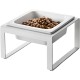 Yamazaki 5817 TOWER Single Bowl with Stand, Black, Steel/Ceramic, Minimalist, 15 x 15.5 x 10 cm Yamazaki 5817 TOWER Single Bowl with Stand, Black, Steel/Ceramic, Minimalist, 15 x 15.5 x 10 cm