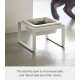 Yamazaki Tower Single Bowl 300ml White Steel/Ceramic Minimalist Design 5816 Yamazaki Tower Single Bowl 300ml White Steel/Ceramic Minimalist Design 5816