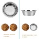 Yangbaga Raised Bamboo Dog Bowl, Feeding Station with Stainless Steel Bowl, Feeder for Dogs and Other Pets (Brown) Yangbaga Raised Bamboo Dog Bowl, Feeding Station with Stainless Steel Bowl, Feeder for Dogs and Other Pets (Brown)
