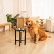 Yangbaga Raised Bamboo Dog Bowl, Feeding Station with Stainless Steel Bowl, Feeder for Dogs and Other Pets (Brown) Yangbaga Raised Bamboo Dog Bowl, Feeding Station with Stainless Steel Bowl, Feeder for Dogs and Other Pets (Brown)