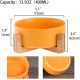 Yellow Ceramic Dog Bowl, Feeding Bowl for Dogs and Cats with Solid Wood Stand Yellow Ceramic Dog Bowl, Feeding Bowl for Dogs and Cats with Solid Wood Stand