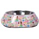 ZOOZ Pets Dog Bowls with Removable Stainless Steel Bowl - Officially Licensed Peanuts - Durable and Non-Toxic Material - 100% Melanin - Unique Designs - Various Sizes and Colours ZOOZ Pets Dog Bowls with Removable Stainless Steel Bowl - Officially Licensed Peanuts - Durable and Non-Toxic Material - 100% Melanin - Unique Designs - Various Sizes and Colours