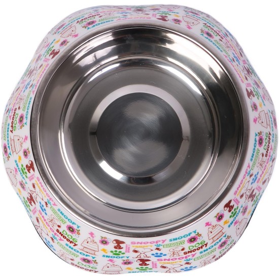 ZOOZ Pets Dog Bowls with Removable Stainless Steel Bowl - Officially Licensed Peanuts - Durable and Non-Toxic Material - 100% Melanin - Unique Designs - Various Sizes and Colours ZOOZ Pets Dog Bowls with Removable Stainless Steel Bowl - Officially Licensed Peanuts - Durable and Non-Toxic Material - 100% Melanin - Unique Designs - Various Sizes and Colours