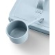Zeller 19218 Woof Food Box Metal White / Blue Approx. 23.4 x 16.2 x 23.2/25.8 cm