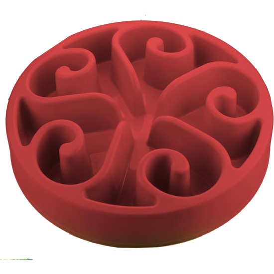 Zen-Kat Eat Slow Live Longer Round large rood Zen-Kat Eat Slow Live Longer Round large rood
