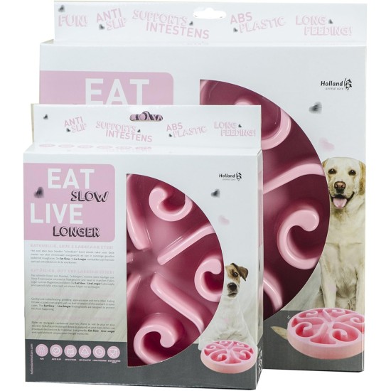 Zen-Kat Eat Slow Live Longer Round large rood Zen-Kat Eat Slow Live Longer Round large rood
