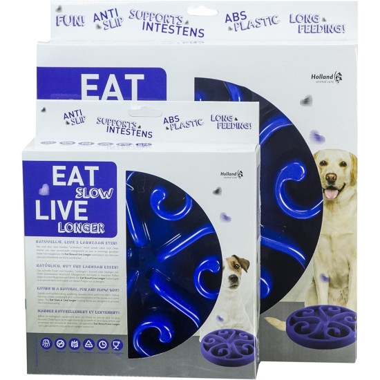 Zen-Kat Eat Slow Live Longer Round large rood Zen-Kat Eat Slow Live Longer Round large rood