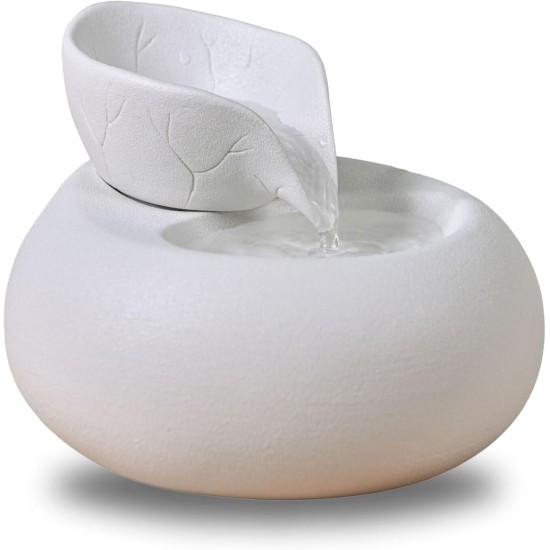 Zen'Light Toby Drinking Fountain for Cats and Dogs - Drinking Trough for Pets Made of Ceramic Enamel - Water Dispenser without Paint - Non-Toxic - Closed Water Cycle without Light - Height 18 cm Zen'Light Toby Drinking Fountain for Cats and Dogs - Drinking Trough for Pets Made of Ceramic Enamel - Water Dispenser without Paint - Non-Toxic - Closed Water Cycle without Light - Height 18 cm