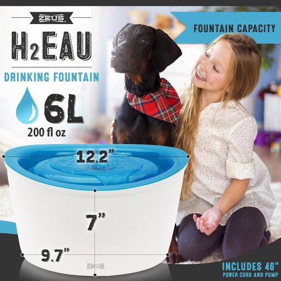 Zeus Water Fountain for Dogs with 6 Litres Zeus Water Fountain for Dogs with 6 Litres