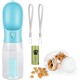 Zivacate Dog Drinking Bottle 600 ml Multifunctional Portable Dog Drinking Bottle for On the Go with 100 g Food Container and Waste Bag Dispenser for Puppies and Cats Travel Accessories Water Dispenser