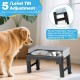 Zivacate Raised Dog Bowl, 6 Height Adjustable and Tilting, Feeding Station, 2 Stainless Steel Bowls, 1 Bowl for Slowing Eating, Non-Slip, Dog Feeding Station for Medium Large Dogs Zivacate Raised Dog Bowl, 6 Height Adjustable and Tilting, Feeding Station, 2 Stainless Steel Bowls, 1 Bowl for Slowing Eating, Non-Slip, Dog Feeding Station for Medium Large Dogs