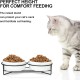fanquare Set of 2 Dog Bowls Ceramic Double Feeding Bowls Ceramic Grey Marbling Dog Feeding Bowl Cats Feeding Bowl with Black Metal Frame 400 ml fanquare Set of 2 Dog Bowls Ceramic Double Feeding Bowls Ceramic Grey Marbling Dog Feeding Bowl Cats Feeding Bowl with Black Metal Frame 400 ml