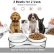 fanquare Set of 2 Dog Bowls Ceramic Double Feeding Bowls Ceramic Grey Marbling Dog Feeding Bowl Cats Feeding Bowl with Black Metal Frame 400 ml fanquare Set of 2 Dog Bowls Ceramic Double Feeding Bowls Ceramic Grey Marbling Dog Feeding Bowl Cats Feeding Bowl with Black Metal Frame 400 ml