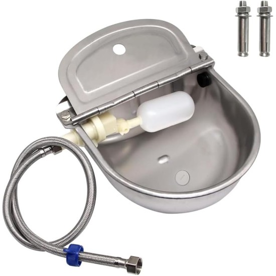 hzexun Automatic Drinking Fountain for Dogs 304 Stainless Steel Float Type Cattle Automatic Drinking Water Equipment hzexun Automatic Drinking Fountain for Dogs 304 Stainless Steel Float Type Cattle Automatic Drinking Water Equipment