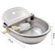 hzexun Automatic Drinking Fountain for Dogs 304 Stainless Steel Float Type Cattle Automatic Drinking Water Equipment hzexun Automatic Drinking Fountain for Dogs 304 Stainless Steel Float Type Cattle Automatic Drinking Water Equipment