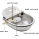 hzexun Automatic Drinking Fountain for Dogs 304 Stainless Steel Float Type Cattle Automatic Drinking Water Equipment hzexun Automatic Drinking Fountain for Dogs 304 Stainless Steel Float Type Cattle Automatic Drinking Water Equipment