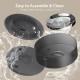 iPettie Cake Dog Water Fountain, 8L/2.1Gal Large Bowl for Large Dogs and Multi-Pet, Large Pet Water Fountain with BPA-Free Stainless Steel Bowls for Drinking and Wireless LED Pump, Easy to Use iPettie Cake Dog Water Fountain, 8L/2.1Gal Large Bowl for Large Dogs and Multi-Pet, Large Pet Water Fountain with BPA-Free Stainless Steel Bowls for Drinking and Wireless LED Pump, Easy to Use