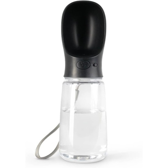 lionto Water Bottle for Dogs and Cats, 350 ml, Dog Drinking Bottle, Portable and Leak-Proof, Made of Food-Grade ABS Plastic with Locking, Dishwasher Safe, Perfect for Travel, Grey lionto Water Bottle for Dogs and Cats, 350 ml, Dog Drinking Bottle, Portable and Leak-Proof, Made of Food-Grade ABS Plastic with Locking, Dishwasher Safe, Perfect for Travel, Grey