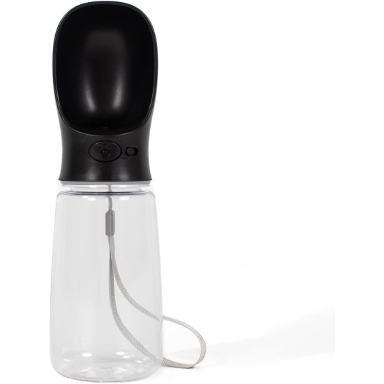 lionto Water Bottle for Dogs and Cats, 350 ml, Dog Drinking Bottle, Portable and Leak-Proof, Made of Food-Grade ABS Plastic with Locking, Dishwasher Safe, Perfect for Travel, Grey lionto Water Bottle for Dogs and Cats, 350 ml, Dog Drinking Bottle, Portable and Leak-Proof, Made of Food-Grade ABS Plastic with Locking, Dishwasher Safe, Perfect for Travel, Grey