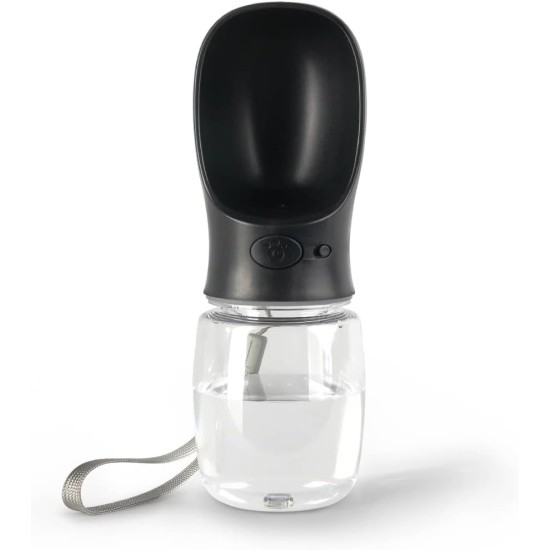 lionto Water Bottle for Dogs and Cats, 350 ml, Dog Drinking Bottle, Portable and Leak-Proof, Made of Food-Grade ABS Plastic with Locking, Dishwasher Safe, Perfect for Travel, Grey lionto Water Bottle for Dogs and Cats, 350 ml, Dog Drinking Bottle, Portable and Leak-Proof, Made of Food-Grade ABS Plastic with Locking, Dishwasher Safe, Perfect for Travel, Grey
