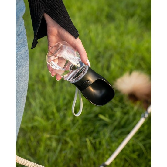 lionto Water Bottle for Dogs and Cats, 350 ml, Dog Drinking Bottle, Portable and Leak-Proof, Made of Food-Grade ABS Plastic with Locking, Dishwasher Safe, Perfect for Travel, Grey lionto Water Bottle for Dogs and Cats, 350 ml, Dog Drinking Bottle, Portable and Leak-Proof, Made of Food-Grade ABS Plastic with Locking, Dishwasher Safe, Perfect for Travel, Grey