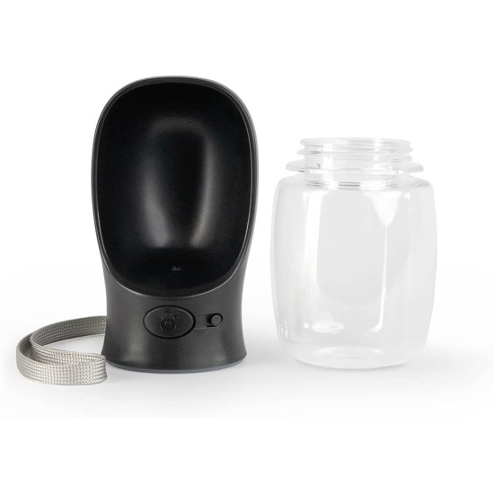 lionto Water Bottle for Dogs and Cats, 350 ml, Dog Drinking Bottle, Portable and Leak-Proof, Made of Food-Grade ABS Plastic with Locking, Dishwasher Safe, Perfect for Travel, Grey lionto Water Bottle for Dogs and Cats, 350 ml, Dog Drinking Bottle, Portable and Leak-Proof, Made of Food-Grade ABS Plastic with Locking, Dishwasher Safe, Perfect for Travel, Grey