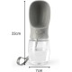 lionto Water Bottle for Dogs and Cats, 350 ml, Dog Drinking Bottle, Portable and Leak-Proof, Made of Food-Grade ABS Plastic with Locking, Dishwasher Safe, Perfect for Travel, Grey lionto Water Bottle for Dogs and Cats, 350 ml, Dog Drinking Bottle, Portable and Leak-Proof, Made of Food-Grade ABS Plastic with Locking, Dishwasher Safe, Perfect for Travel, Grey