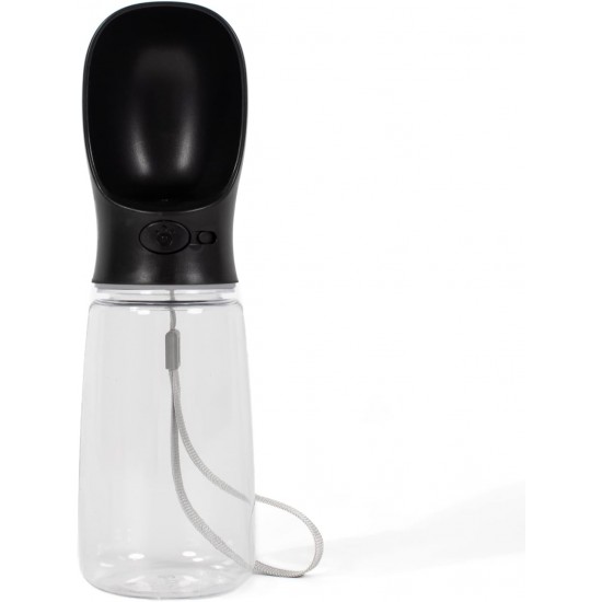 lionto Water Bottle for Dogs and Cats, 500 ml, Dog Drinking Bottle, Portable and Leak-Proof, Made of Food-Grade ABS Plastic with Locking, Dishwasher Safe, Perfect for Travel, Grey lionto Water Bottle for Dogs and Cats, 500 ml, Dog Drinking Bottle, Portable and Leak-Proof, Made of Food-Grade ABS Plastic with Locking, Dishwasher Safe, Perfect for Travel, Grey