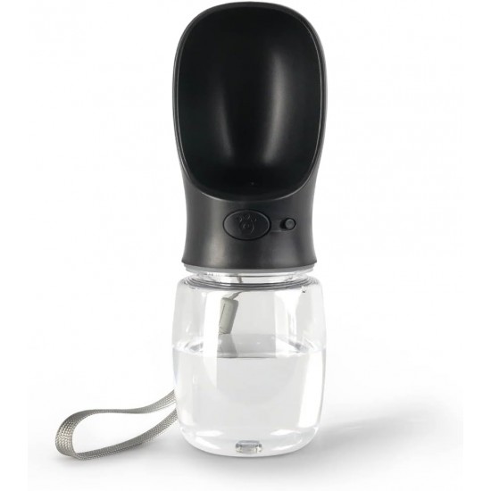 lionto Water Bottle for Dogs and Cats, 500 ml, Dog Drinking Bottle, Portable and Leak-Proof, Made of Food-Grade ABS Plastic with Locking, Dishwasher Safe, Perfect for Travel, Grey lionto Water Bottle for Dogs and Cats, 500 ml, Dog Drinking Bottle, Portable and Leak-Proof, Made of Food-Grade ABS Plastic with Locking, Dishwasher Safe, Perfect for Travel, Grey