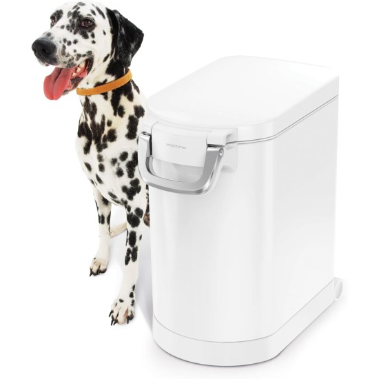simplehuman CW1886 30L Pet Food Bin, Brushed Stainless Steel, W 26.4cm x H 59.0cm x D 46.1cm simplehuman CW1886 30L Pet Food Bin, Brushed Stainless Steel, W 26.4cm x H 59.0cm x D 46.1cm