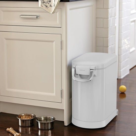 simplehuman CW1886 30L Pet Food Bin, Brushed Stainless Steel, W 26.4cm x H 59.0cm x D 46.1cm simplehuman CW1886 30L Pet Food Bin, Brushed Stainless Steel, W 26.4cm x H 59.0cm x D 46.1cm