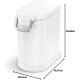 simplehuman CW1886 30L Pet Food Bin, Brushed Stainless Steel, W 26.4cm x H 59.0cm x D 46.1cm simplehuman CW1886 30L Pet Food Bin, Brushed Stainless Steel, W 26.4cm x H 59.0cm x D 46.1cm