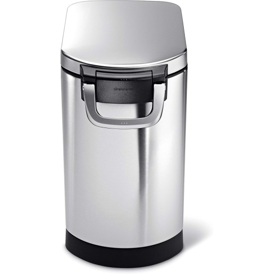 simplehuman CW1886 30L Pet Food Bin, Brushed Stainless Steel, W 26.4cm x H 59.0cm x D 46.1cm simplehuman CW1886 30L Pet Food Bin, Brushed Stainless Steel, W 26.4cm x H 59.0cm x D 46.1cm