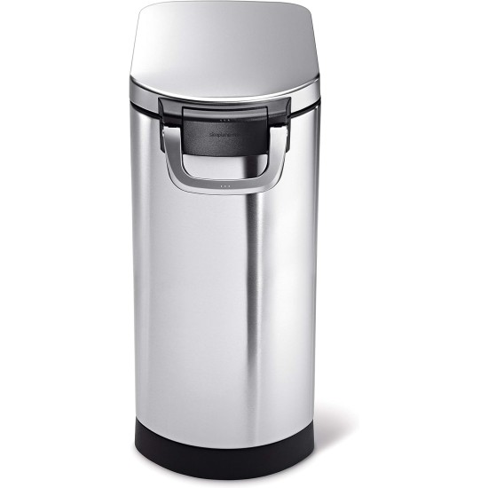 simplehuman CW1886 30L Pet Food Bin, Brushed Stainless Steel, W 26.4cm x H 59.0cm x D 46.1cm simplehuman CW1886 30L Pet Food Bin, Brushed Stainless Steel, W 26.4cm x H 59.0cm x D 46.1cm