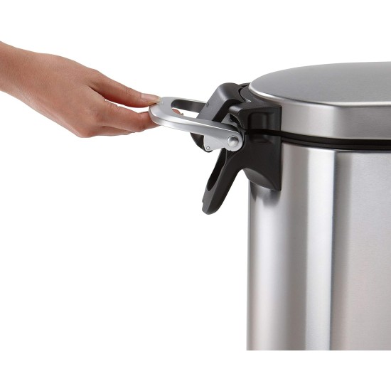 simplehuman CW1886 30L Pet Food Bin, Brushed Stainless Steel, W 26.4cm x H 59.0cm x D 46.1cm simplehuman CW1886 30L Pet Food Bin, Brushed Stainless Steel, W 26.4cm x H 59.0cm x D 46.1cm