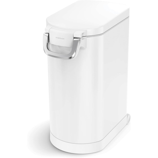 simplehuman CW1886 30L Pet Food Bin, Brushed Stainless Steel, W 26.4cm x H 59.0cm x D 46.1cm simplehuman CW1886 30L Pet Food Bin, Brushed Stainless Steel, W 26.4cm x H 59.0cm x D 46.1cm