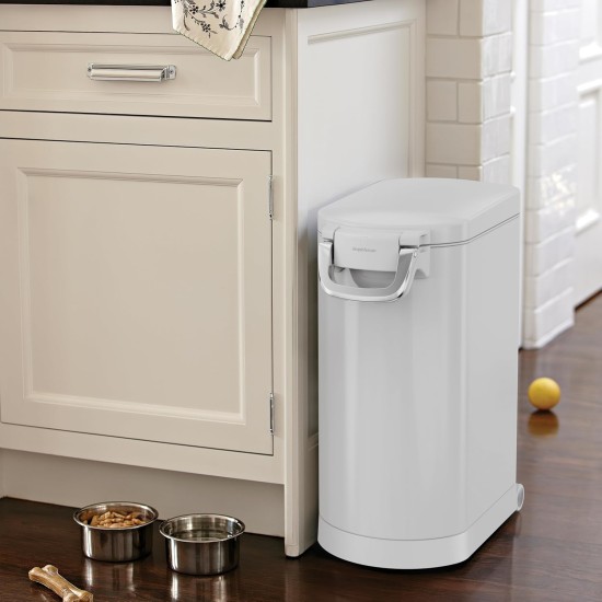 simplehuman CW1886 30L Pet Food Bin, Brushed Stainless Steel, W 26.4cm x H 59.0cm x D 46.1cm simplehuman CW1886 30L Pet Food Bin, Brushed Stainless Steel, W 26.4cm x H 59.0cm x D 46.1cm