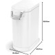simplehuman CW1886 30L Pet Food Bin, Brushed Stainless Steel, W 26.4cm x H 59.0cm x D 46.1cm simplehuman CW1886 30L Pet Food Bin, Brushed Stainless Steel, W 26.4cm x H 59.0cm x D 46.1cm