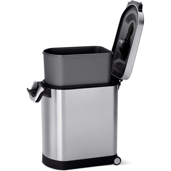 simplehuman Food Bin, Pet Food, Flour, Rice, Sugar, Charcoal or Bird Seed - 18 Kg simplehuman Food Bin, Pet Food, Flour, Rice, Sugar, Charcoal or Bird Seed - 18 Kg