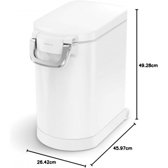 simplehuman Food Bin, Pet Food, Flour, Rice, Sugar, Charcoal or Bird Seed - 18 Kg simplehuman Food Bin, Pet Food, Flour, Rice, Sugar, Charcoal or Bird Seed - 18 Kg