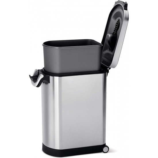simplehuman Food Bin, Pet Food, Flour, Rice, Sugar, Charcoal or Bird Seed - 18 Kg simplehuman Food Bin, Pet Food, Flour, Rice, Sugar, Charcoal or Bird Seed - 18 Kg
